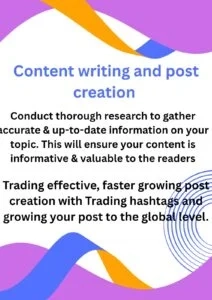 Content writing services for SEO, website content, blogs, and social media by Digital Vandana