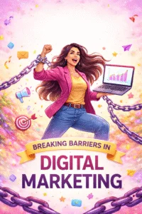 Women learning digital marketing skills through online digital marketing courses in Jalna